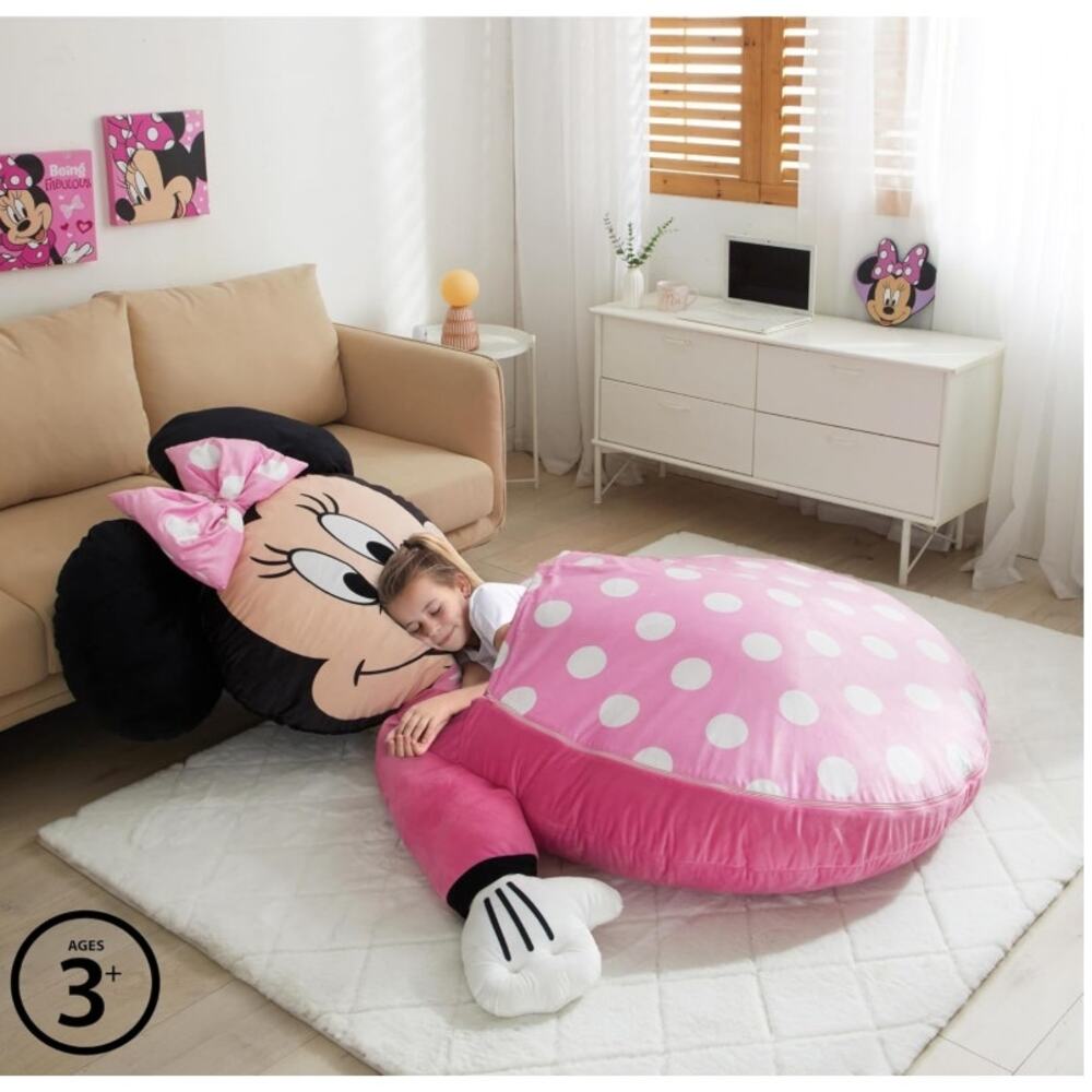 Disney Minnie Mouse Kids Floor Lounger Cushion Nap Mat NEW Damaged Box